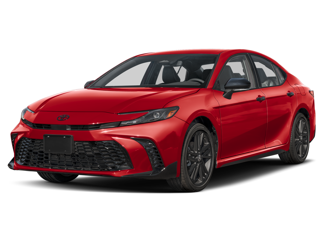 2026 Toyota Camry LE in Celestial Silver Metallic — front three-quarter view