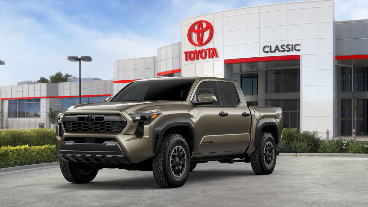 2026 Toyota Tacoma TRD Off-Road in Bronze Oxide — front three-quarter view