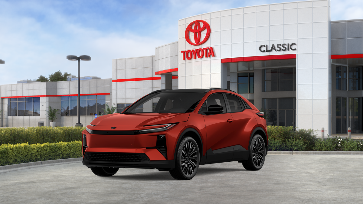 2026 Toyota C-HR XSE in Tandoori — front three-quarter view